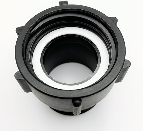 Miniatura 4 de IBC - Adaptador de accesorios de bolsa de 2 pulgadas, rosca gruesa de contrafuerte hembra x 2 pulgadas, rosca macho NPT para tubería, conector de