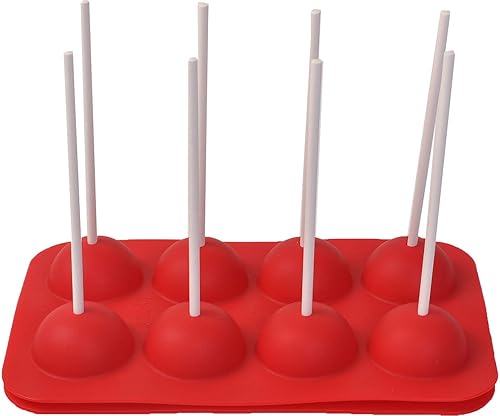 Helloworld1 - 8 tazas de silicona para hornear pops, bandeja flexible para molde, bandeja para decorar