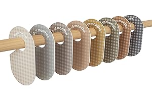 3 Sprouts Gingham Baby Clothes Dividers for Boy