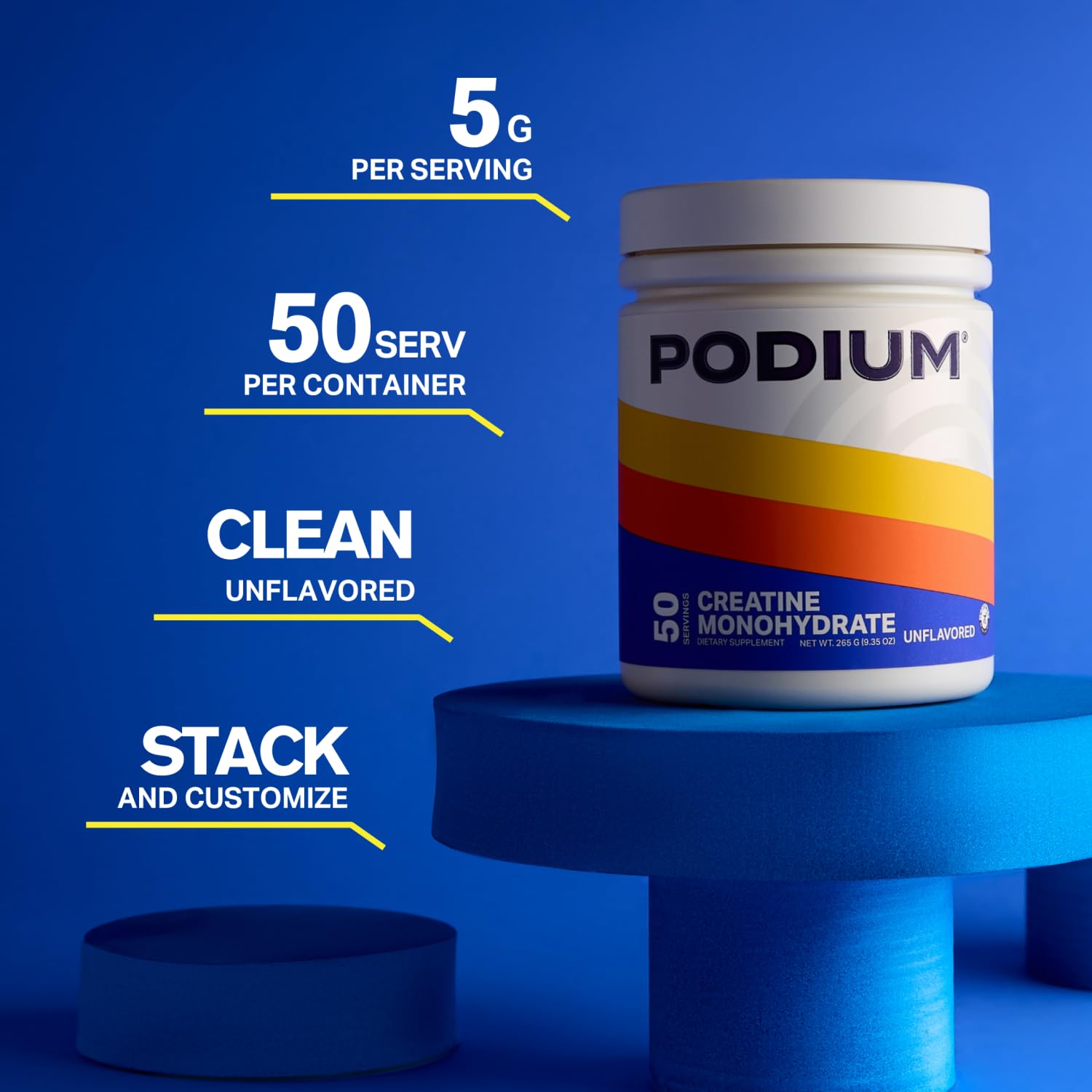 Podium Nutrition, Solos | Creatina monohidratada, 50 porções, sem sabor, aumenta o desempenho atlético em promoção! Veja a oferta e mais achadinhos de Vitaminas & Suplementos 2 Hoje é o melhor dia para comprar Podium Nutrition, Solos | Creatina monohidratada, 50 porções, sem sabor, aumenta o desempenho atlético com aquele preço maroto! Promoção! Aproveite a oferta! 2