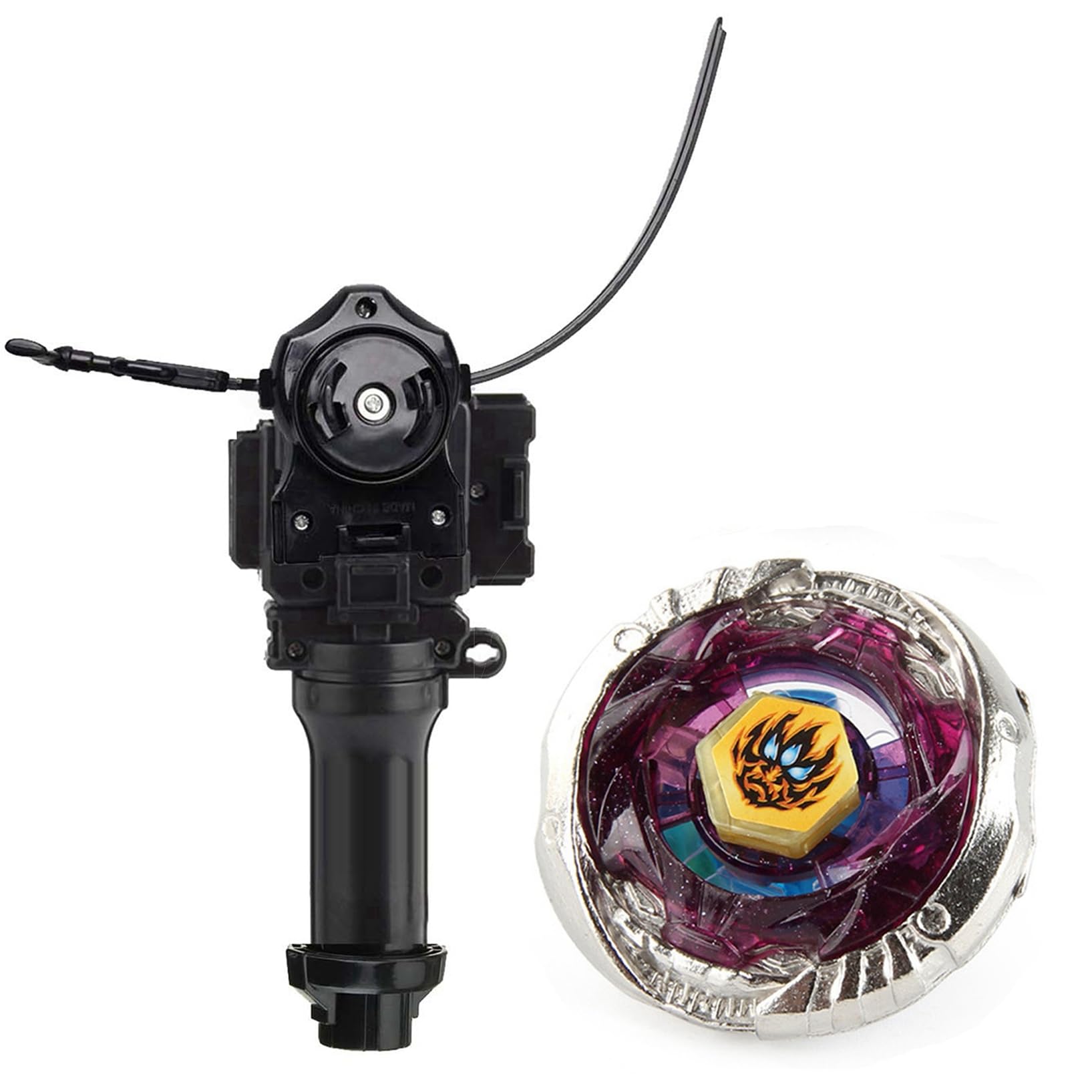 Battling Toys - Bey Battle Game Top Blade High Performance BB118 Phantom Orion B:D Fight Fusion Gyro Toys with Power Ripper Launcher & Grip (BB-118)