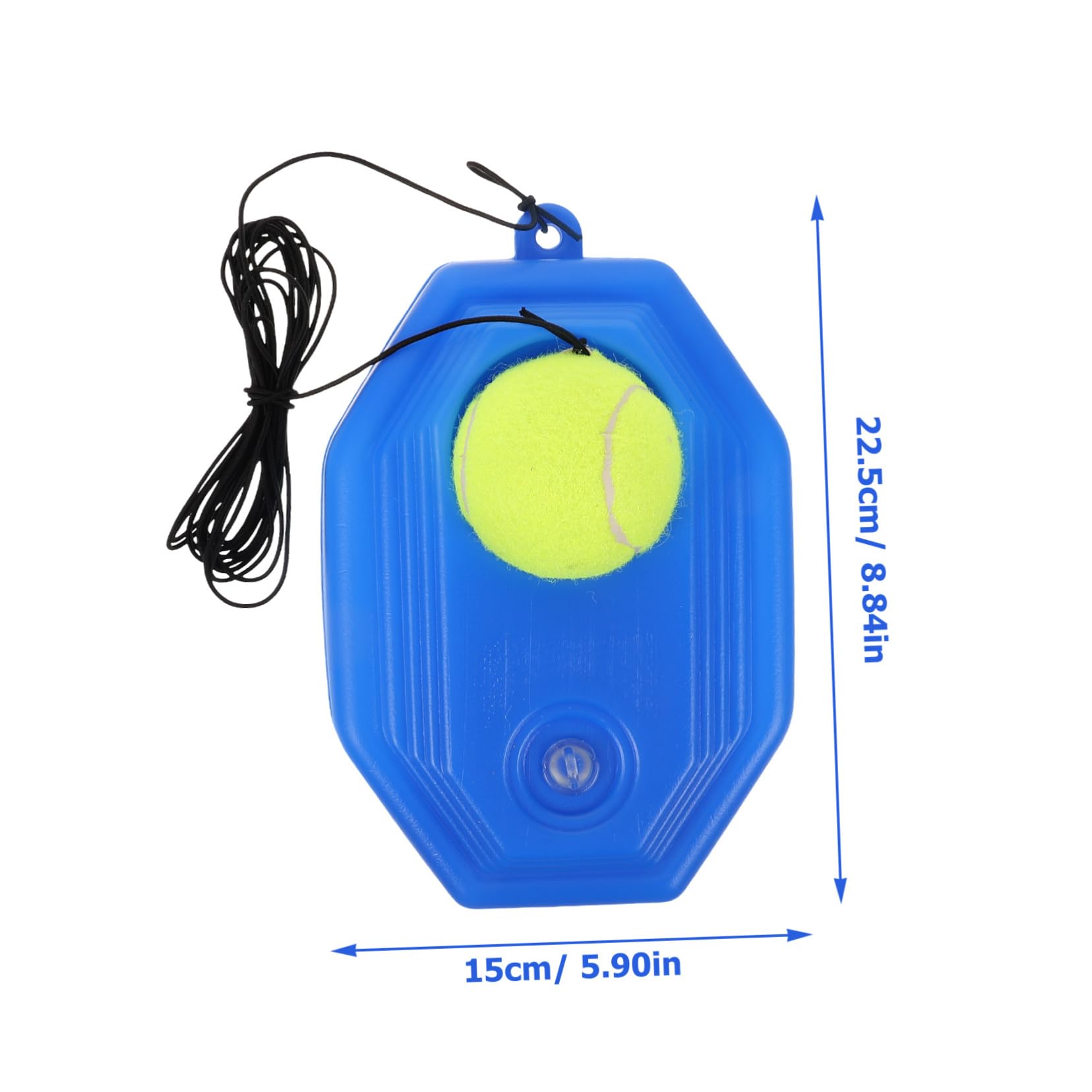Sosoport Equipamiento Entrenamiento de Tenis con Base Rebotadora Herramienta de Aprendizaje Interior y Exterior Estilo Aleatorio
