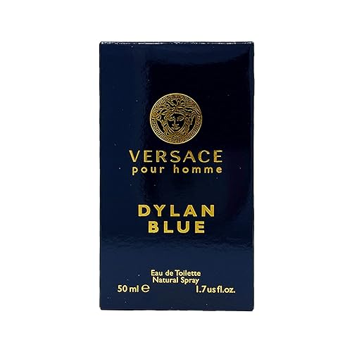 Versace Dylan Blue Eau De Toilette Spray para hombre, 1.7 onzas