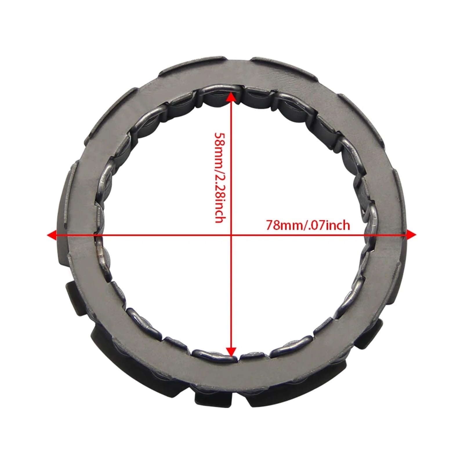 Xuanqingyi Store Motorrad-Motorkupplungsstarter, Einweglager, kompatibel mit Kawasaki, kompatibel mit KLR650, kompatibel mit KL650, kompatibel mit Motard, kompatibel mit KL650-A16/A17/A18/A19, 13194–1