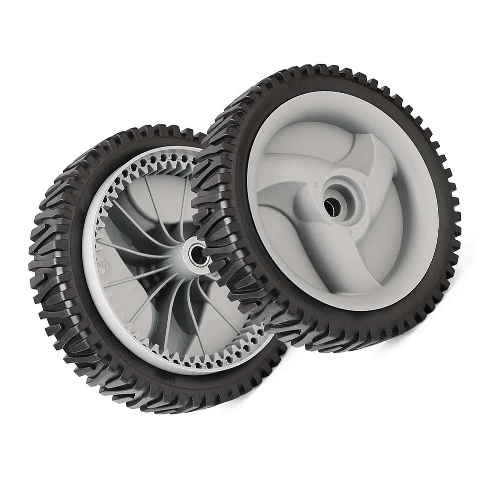 Ruedas delanteras, compatible con CRAFTSMAN, cortacesped de 8 pulgadas | modelos de empuje, diametro de 8 pulgadas, ancho 1-3/4 pulgadas, 53 dientes, instalacion rapida