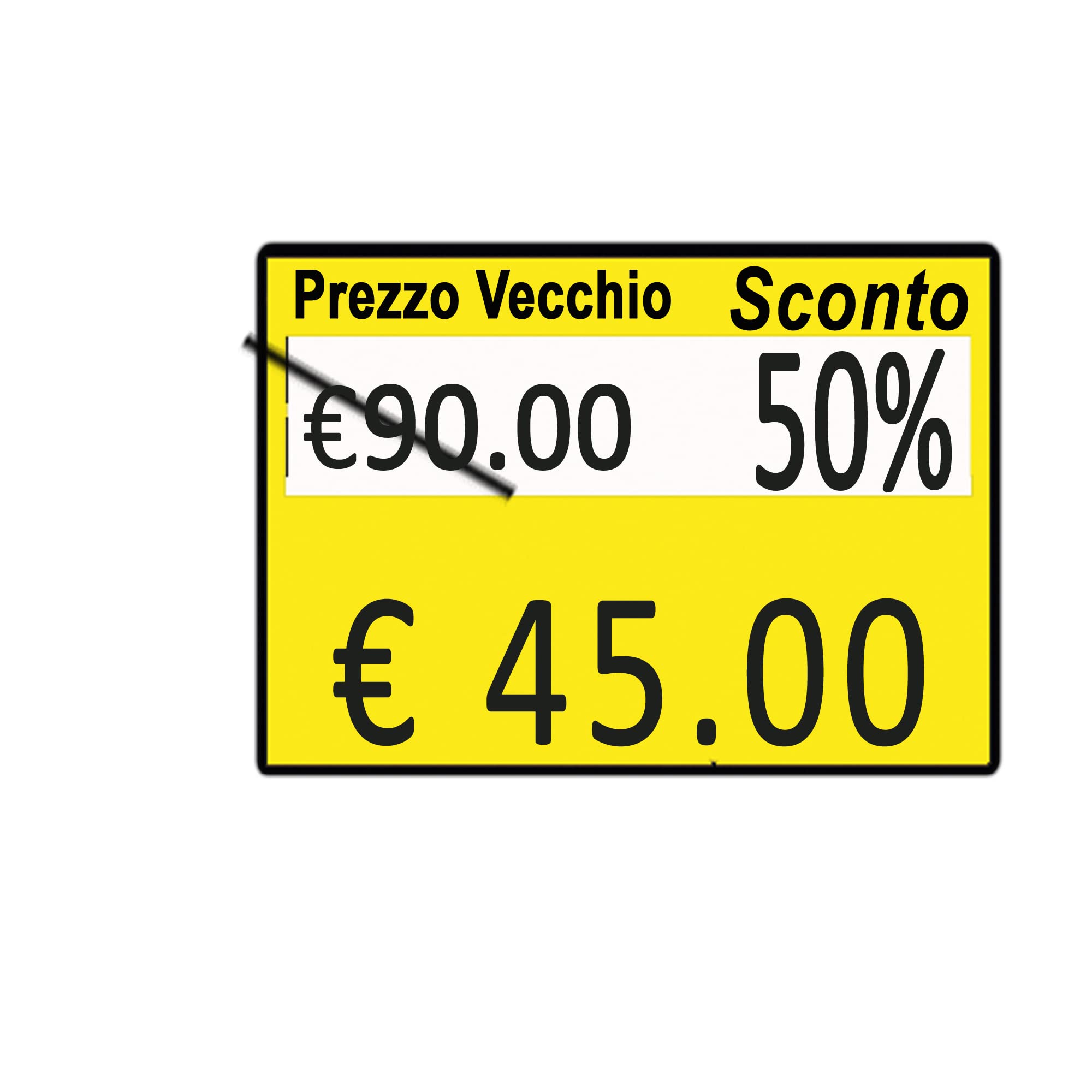 PACK 10 ROTOLI 600 ETICH. 26x19mm GIALLO REMOV. Printex