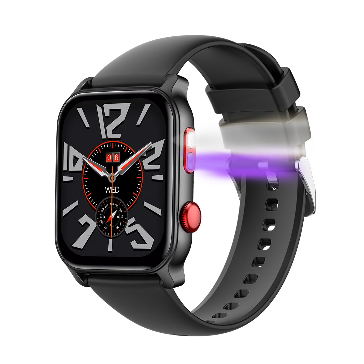 QTLLBT 9 Languages ??Translation Watch Smart Watch Bluetooth Call (Answer/Make Calls) Fitness Tracker IP68 Waterproof 100+ Sports Heart Rate Sleep Android iPhone Men and Women Smart Watch (Black)