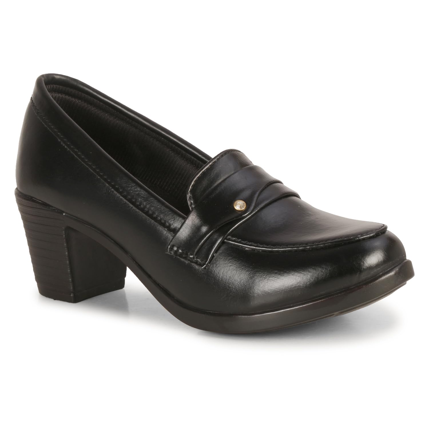 Saheb Casual High Heel Pull on Formal Shoes for Women and Girls (838 Black 7UK) (B0C81LRCMX) Amazon Price History, Amazon Price Tracker