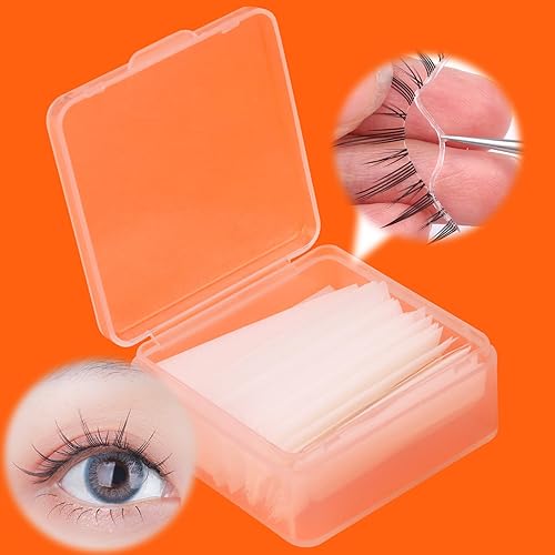 Tira de pestañas autoadhesivas para pestañas postizas, pestañas de banda transparente, aspecto natural, reemplazo de pegamento aplicación instantánea