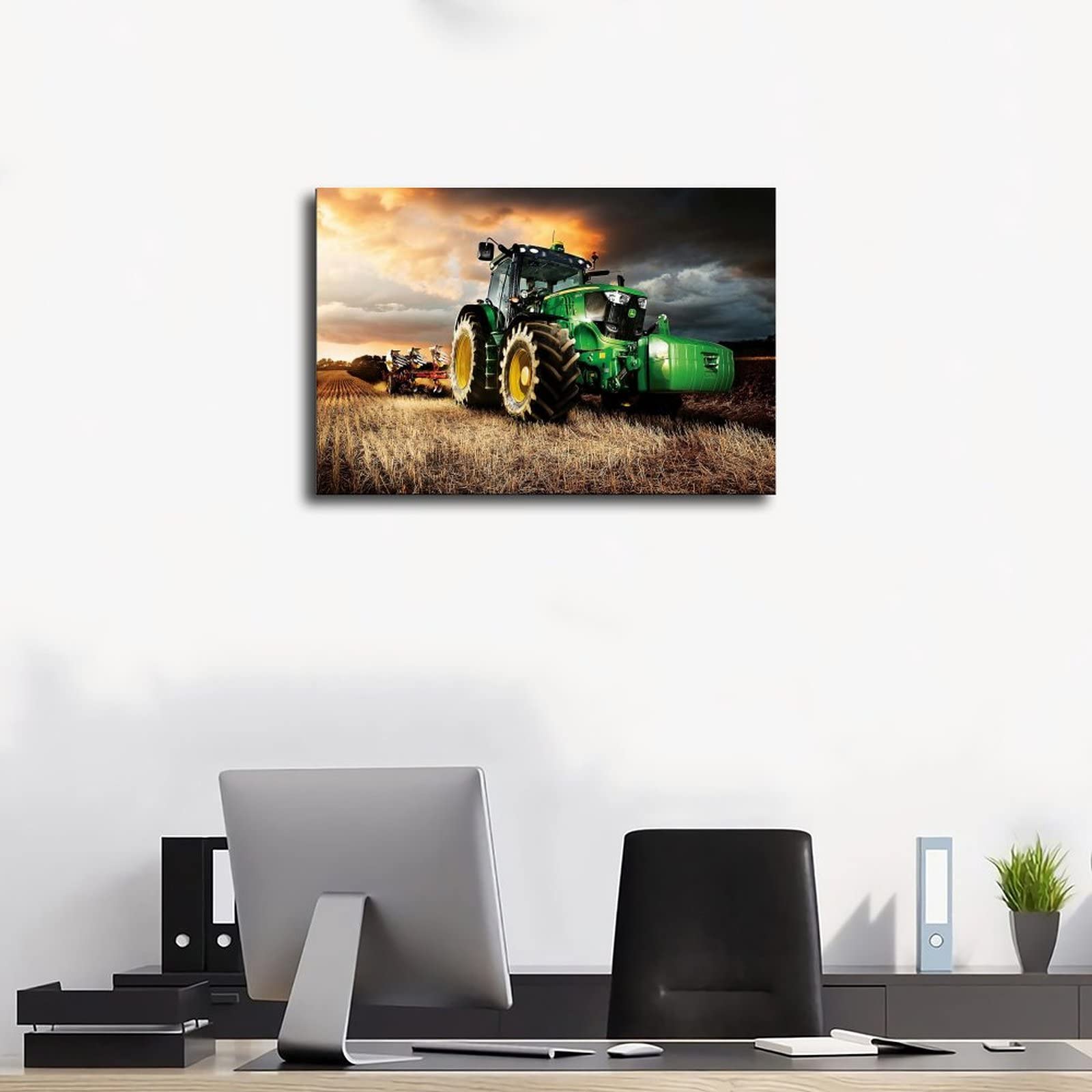 Poster De Tracteur Agricole - Impression Sur Toile