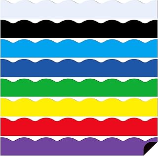 24 Pcs Magnetic Borders for Classroom Bulletin Board Borders Magnetic Whiteboard Classroom Strips for Office Chalkboard Decoration(Primary Color)