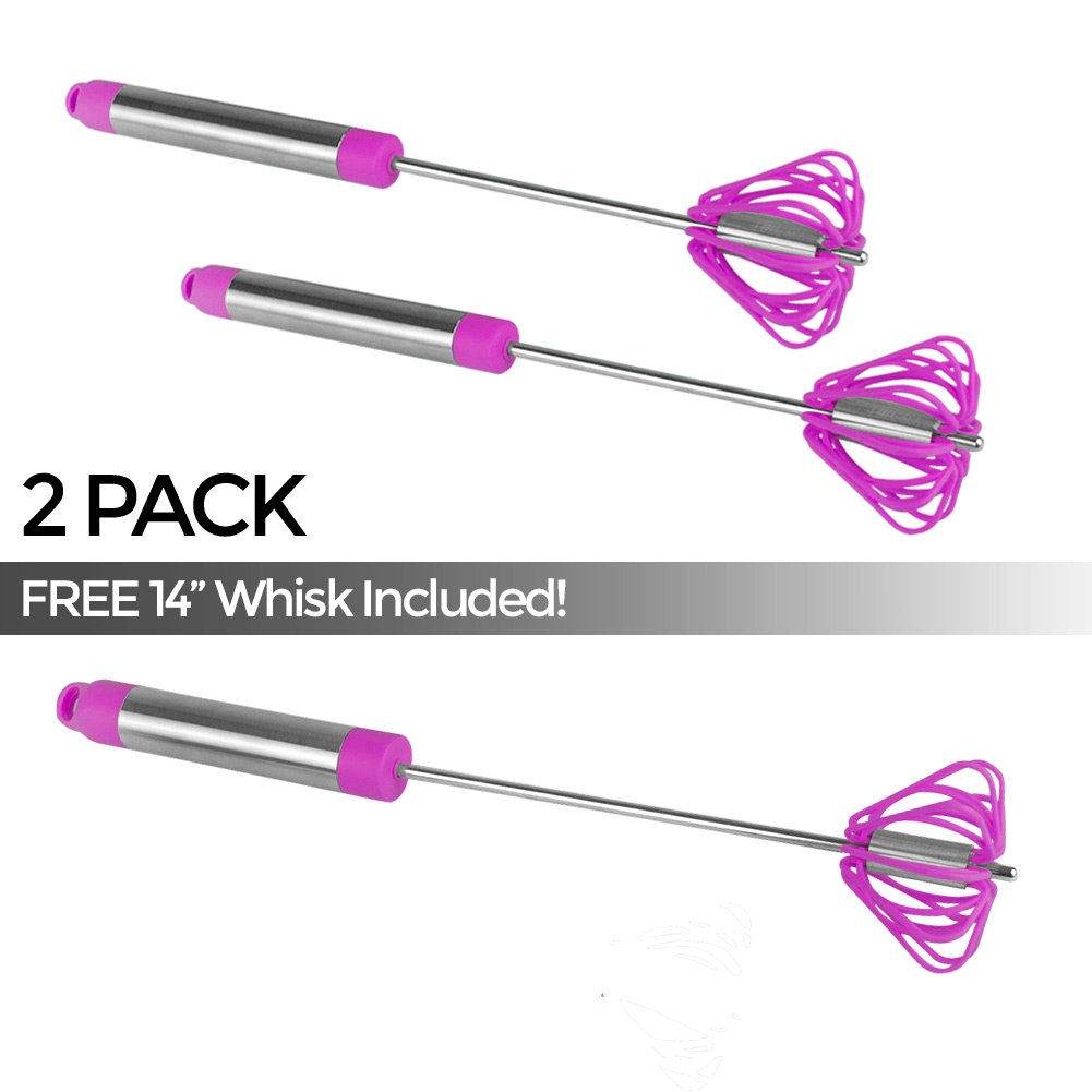 Ronco Self Turning Turbo Whisk, Purple (3 Pack)