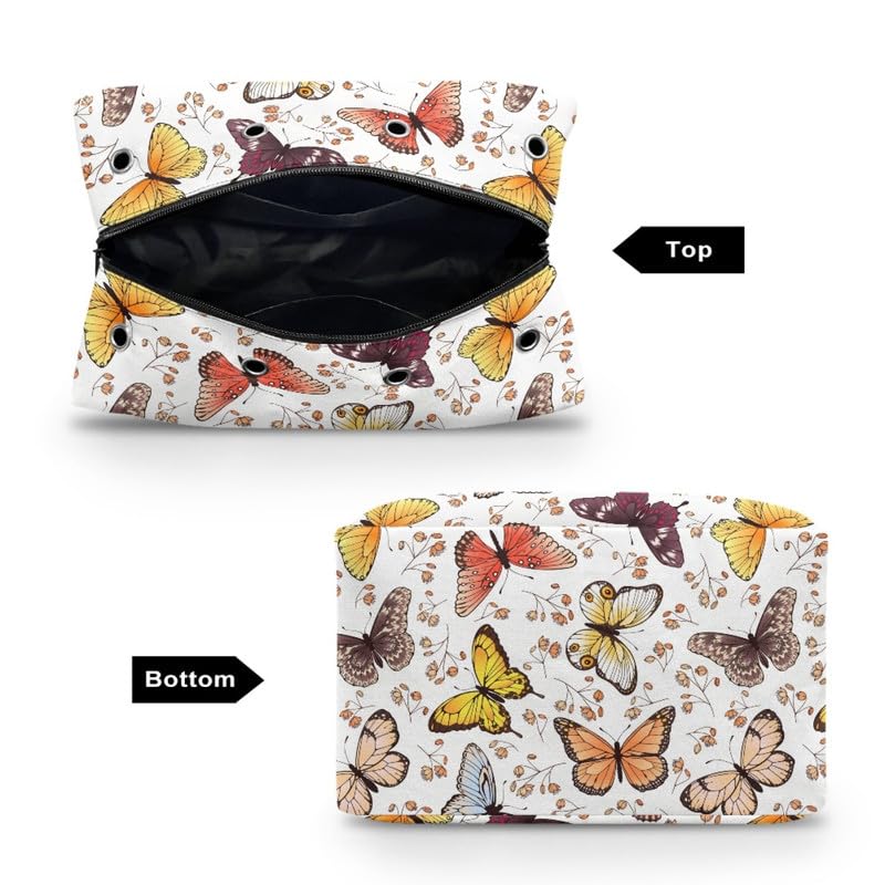 Kuiaobaty Butterfly Flowers Crochet Yarn Storage Bag - Image 4