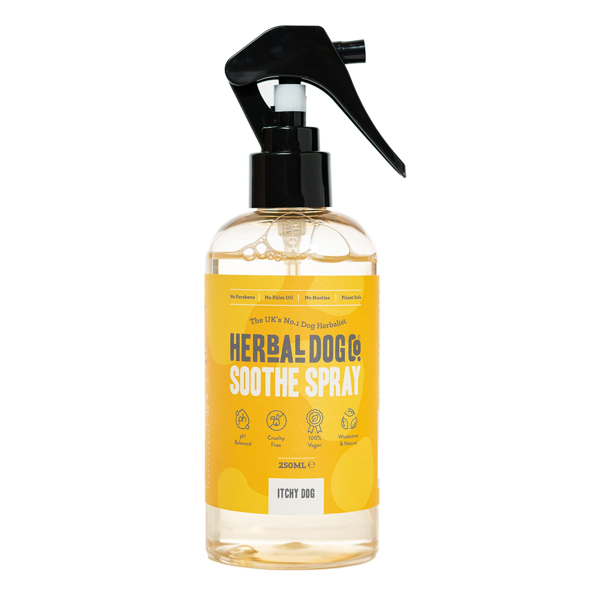 Herbal Dog Co Natural Itchy Dog Spray for Dogs & Puppies - Itchy Skin Relief 250ml - Dog Grooming Dog Perfume & Conditioner - Hypoallergenic, Vegan, Made in UK — image 1