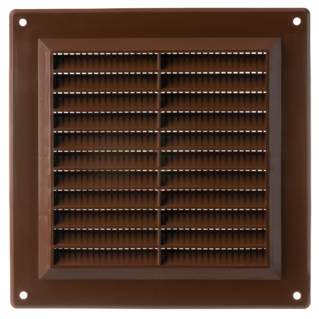 Lirast Brown 150X150mm / 6X6 Inch Plastic Ventilation Grille - Air Vent Cover