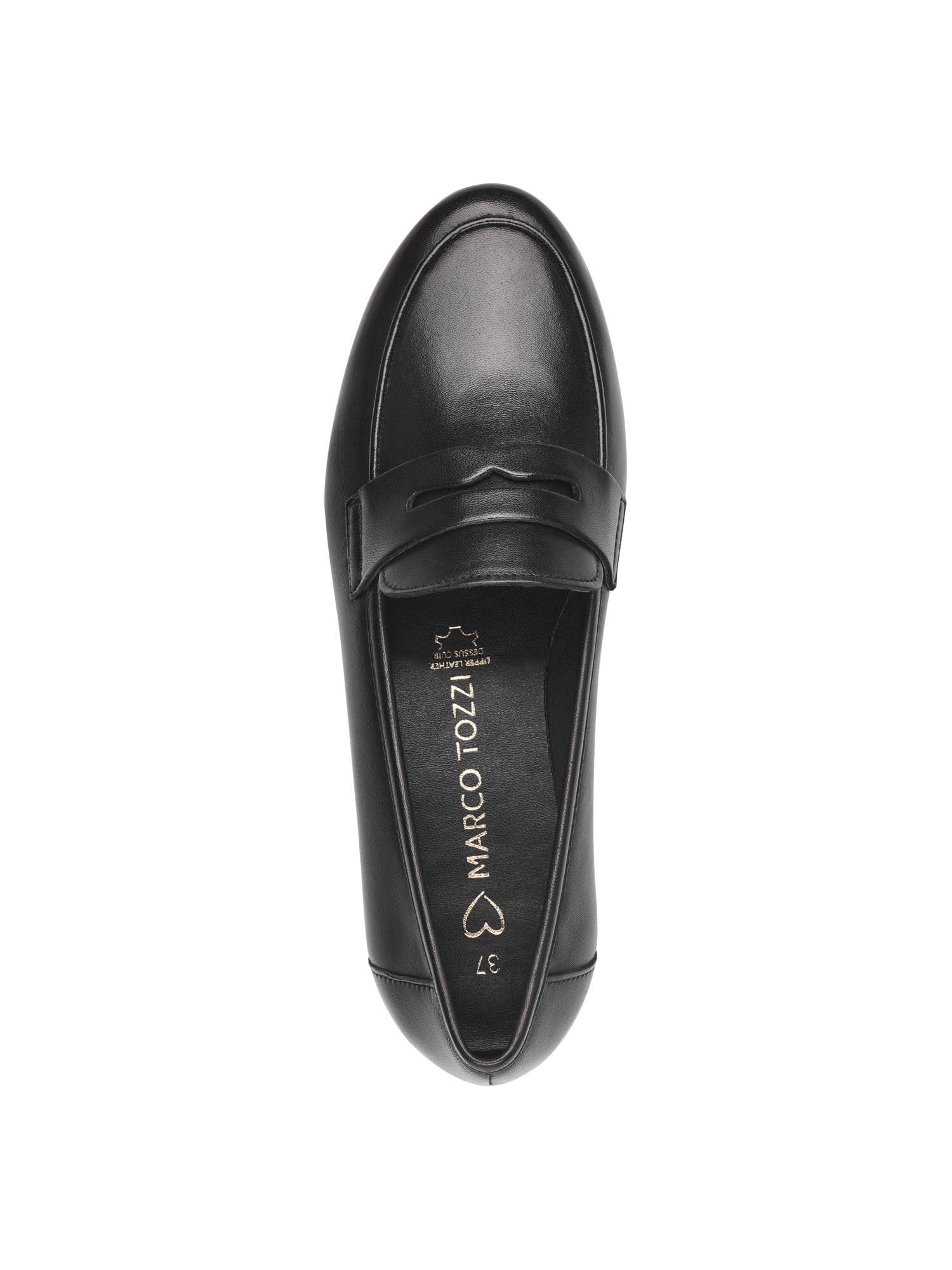 Marco Tozzi Damen Slipper weiches Feel Me Fußbett Leder weiches Innenfutter Bequem