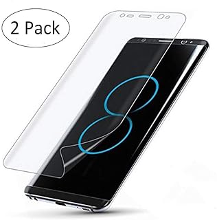[2 unidades] Galaxy S8 Protector de pantalla, mustone 3d curvado vidrio templado [dureza de 9H] [cobertura completa] [anti-Bubble] pel?cula transparente para Samsung Galaxy S8