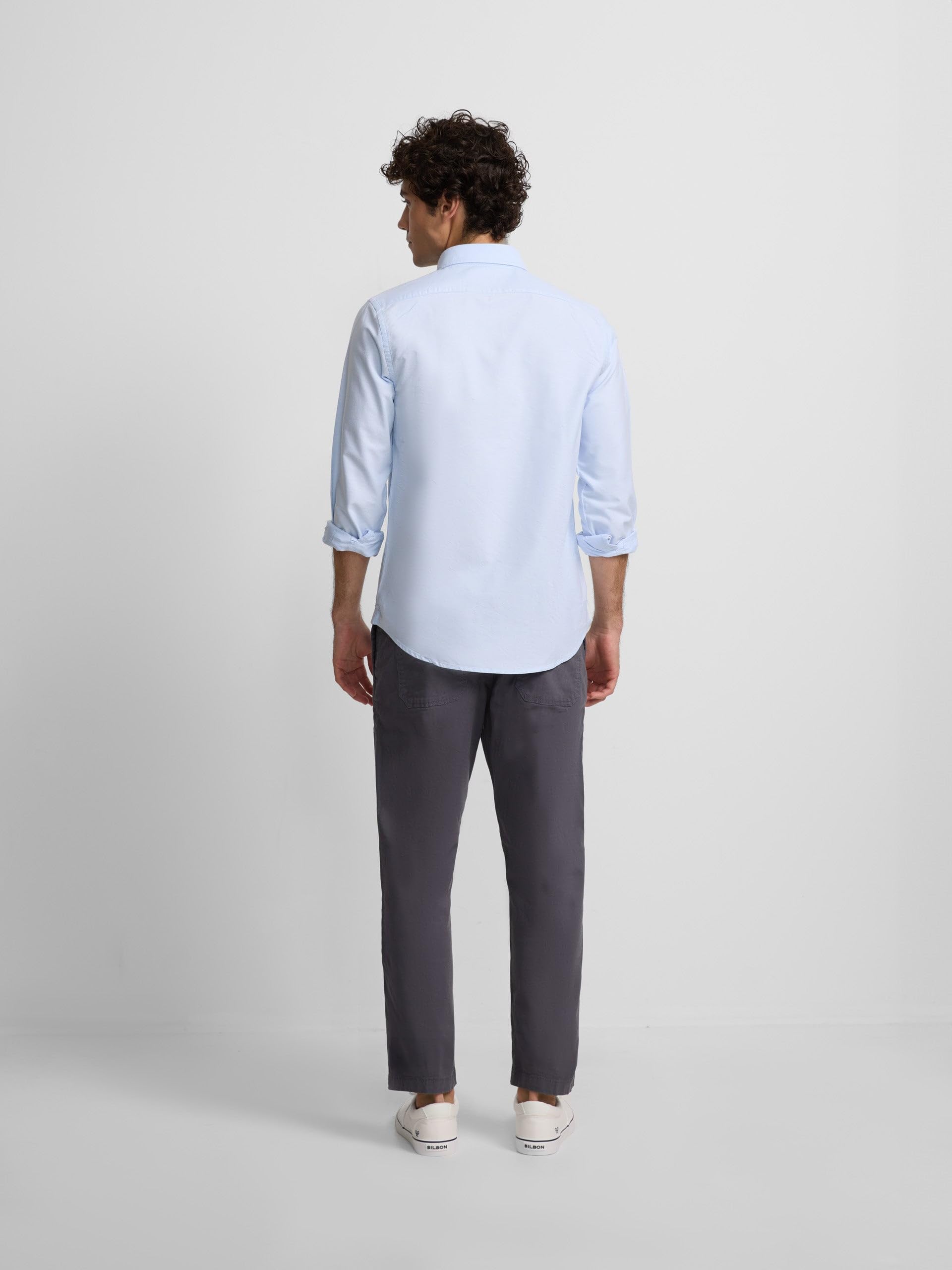 SILBON Camisa Sport Oxford Regular Fit para Hombre
