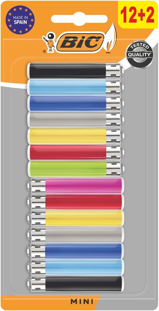 BIC - Set of 14 Assorted Mini Lighters