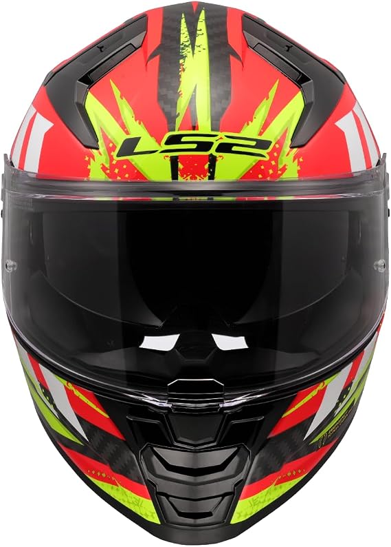 LS2 Unisex Vector Ii Carbon Tantic Red Blue Integraler Motorradhelm