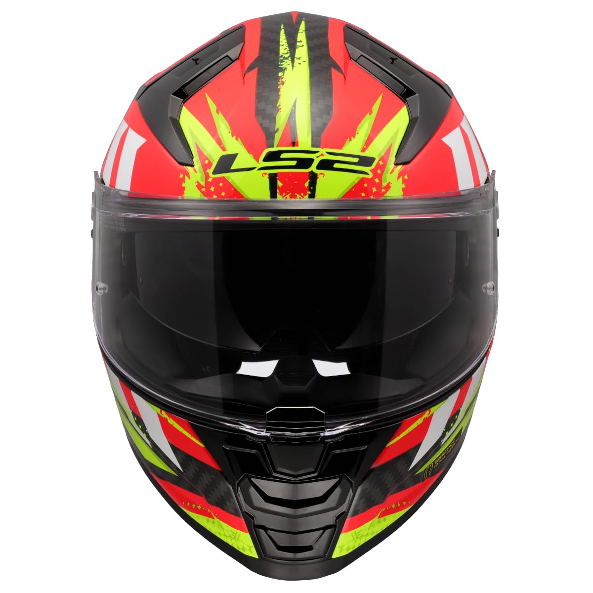 LS2 Unisex Vector Ii Carbon Tantic Red Blue Integraler Motorradhelm