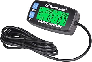 Runleader Digitaler Motordrehzahlmesser,Stunden-und Drehzahlaufzeichnung,Hintergrundbeleuchtung,Batterie wiederaufladbar f...
