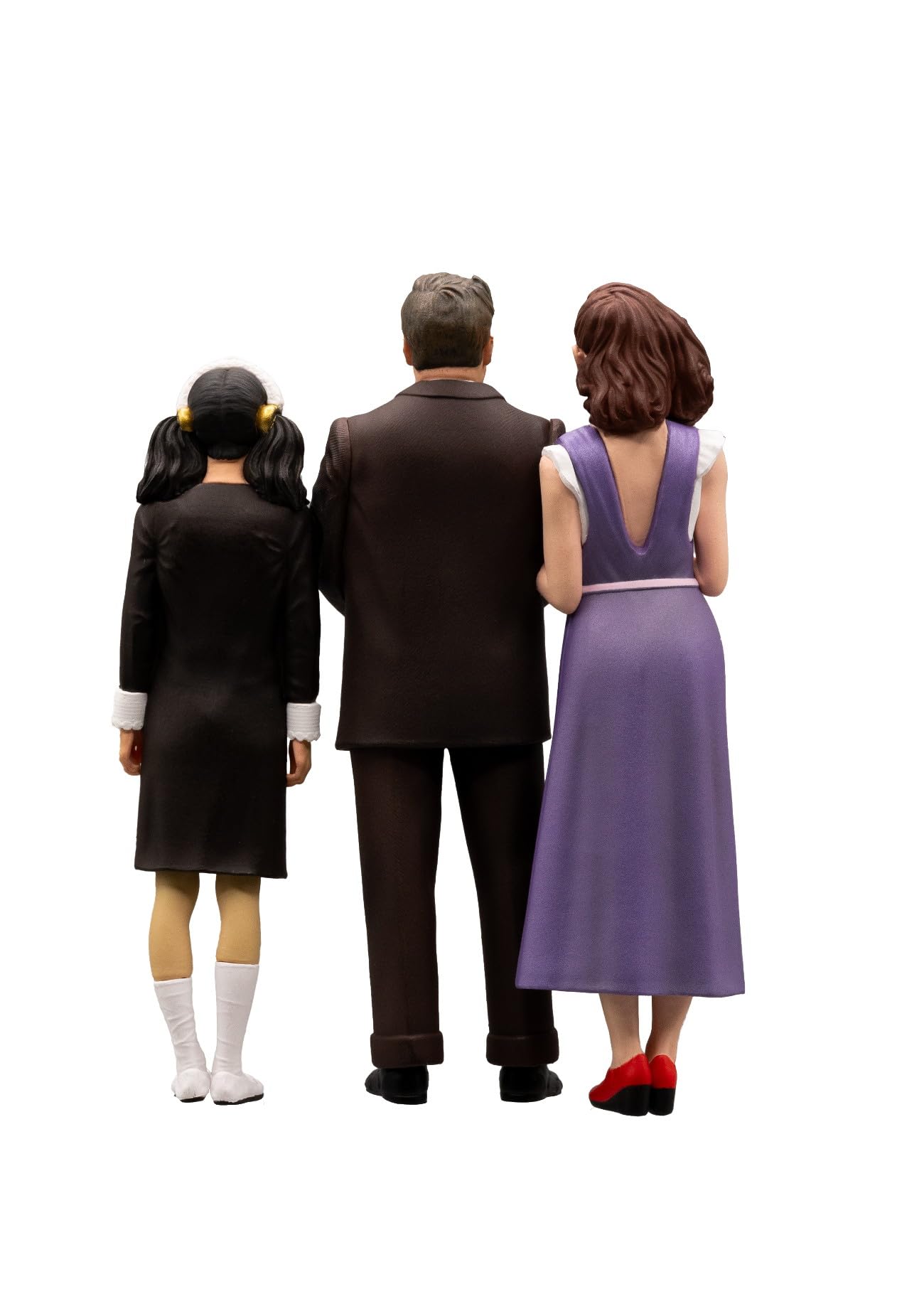 FANTOZZI - Ragionier Ugo Fantozzi Family Pina and Mariangela - Film Scene - PVC Collectible Figure Statue - Height 10 cm - Image 4