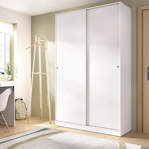 DEKIT GRUPO RIMOBEL Armario con dos puertas correderas Blanco, 204x120x50 cm - 1
