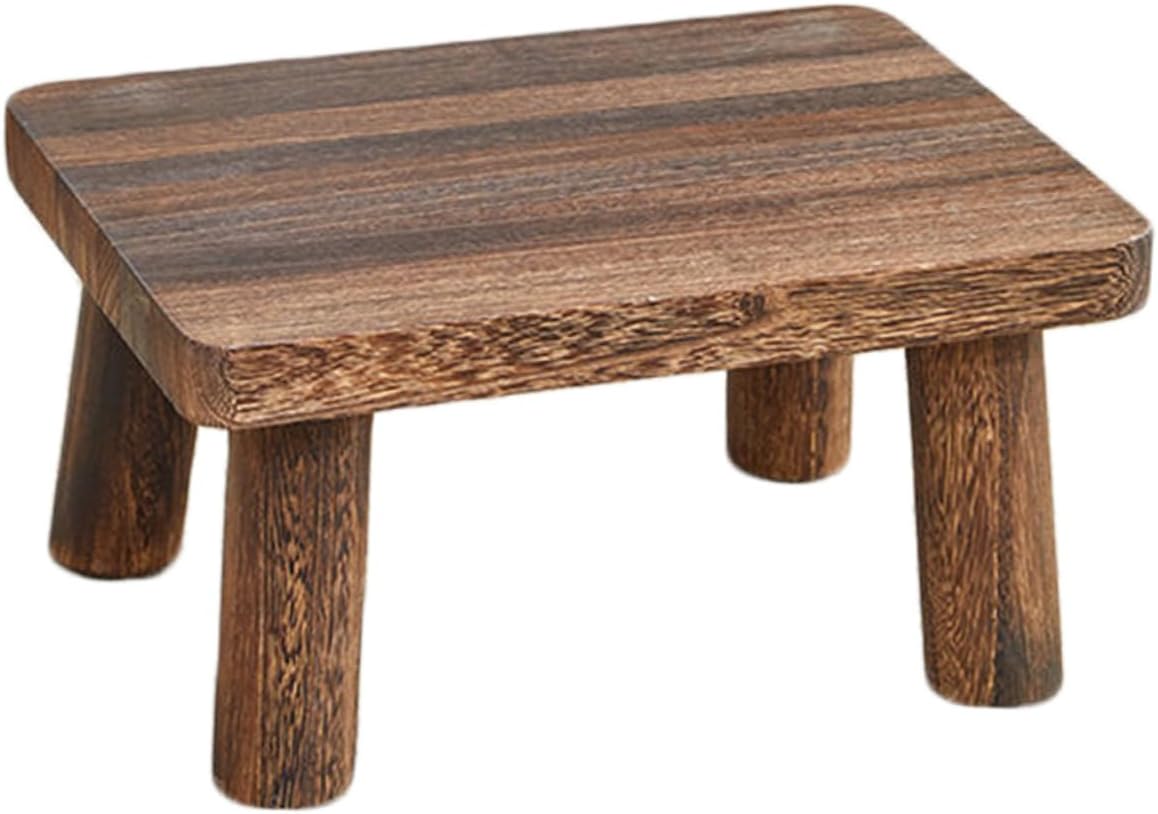 STOBAZA Wooden Stool Boys and Girls Step Stool for Bedroom and Living Room for Adults