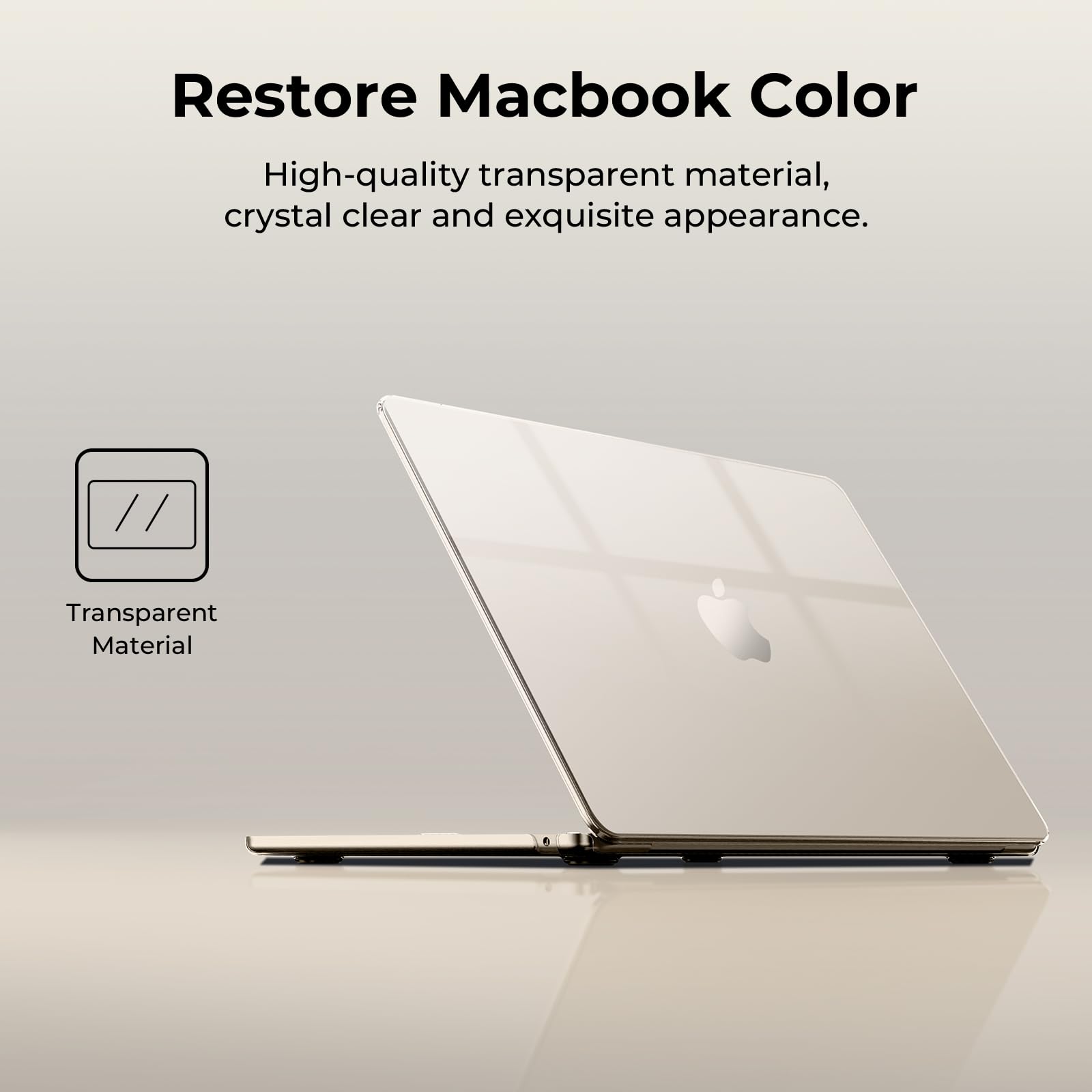 EooCoo Cover compatibile con 2025-2023 MacBook Air 15 Pollici M2 M3 M4 A2941 A3114 A3241, Protettivo Copertina Rigido per Custodia Air M2/M3/M4 con 15,3" Retina Display -Galassia Cristallo Trasparente