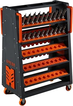 Large-Capacity CNC Tool Storage Cart, CNC Tool Organizers Service Carts, CNC Tool Holder Storage Trolley, CNC Tool Holder Transfer Cart Suitable for Machinists Workers