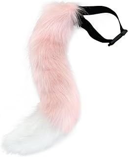1 peça rabo de raposa, cauda de raposa de pele sintética para cosplay, festa de Halloween, fantasia de festa, acessórios para adultos e crianças  