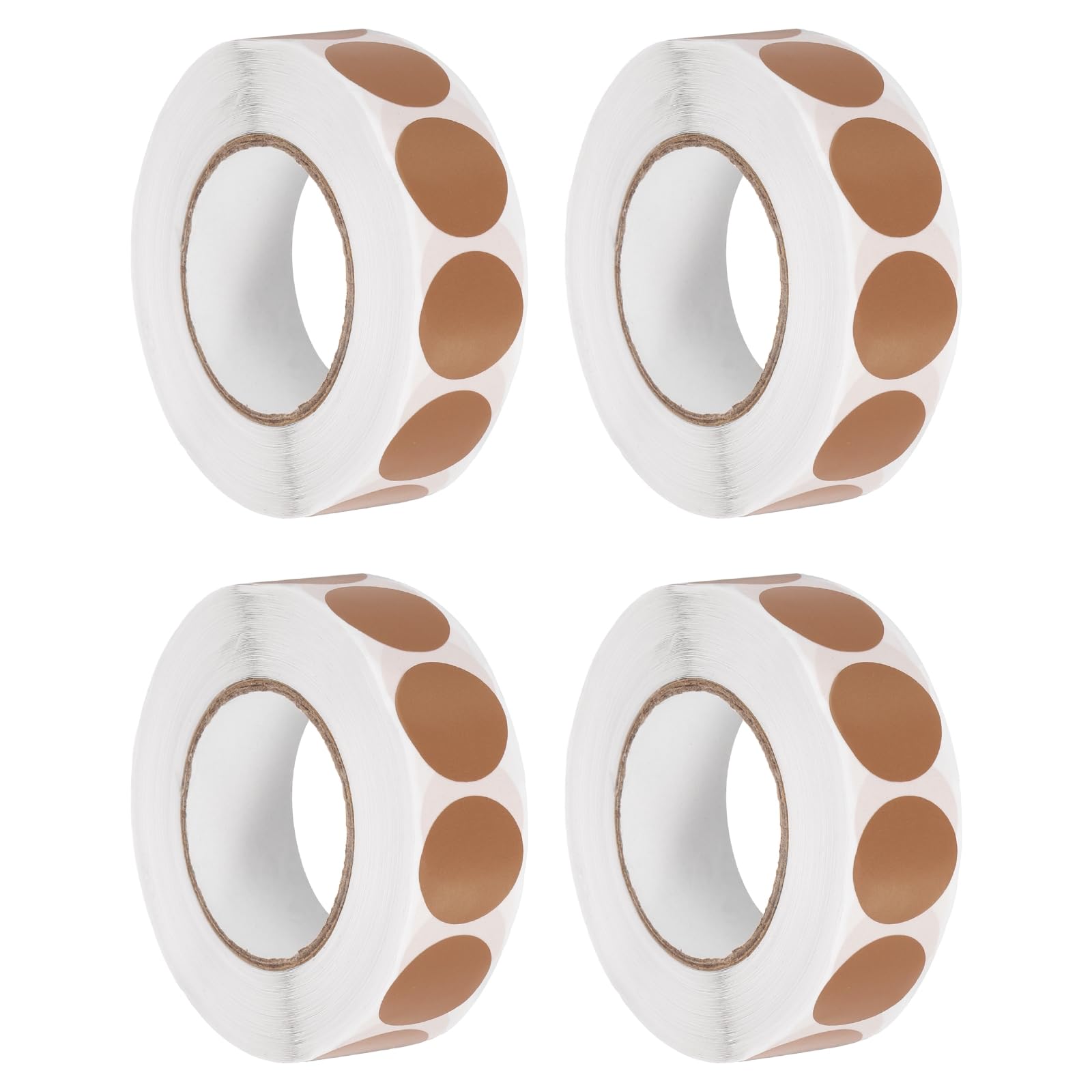 PATIKIL Colored Dot Stickers 19mm, 4000 Pcs Color Coding Labels Blank Circle Stickers Adhesive Round Price Labels for Inventory Office Garage Classroom, Light Coffee