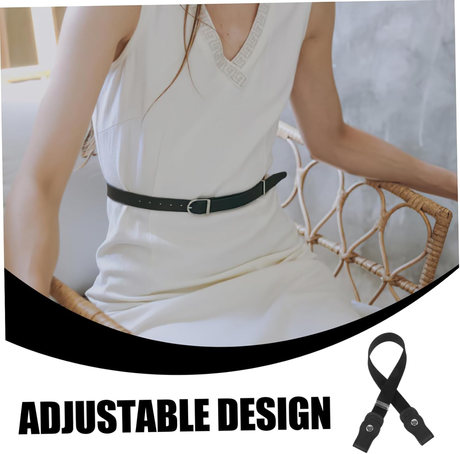 VALICLUD Simplicity Elastic Waist Belt No Buckle Belt for Boys Girls Comfortable Boys and Girls for Jeans Adjustable