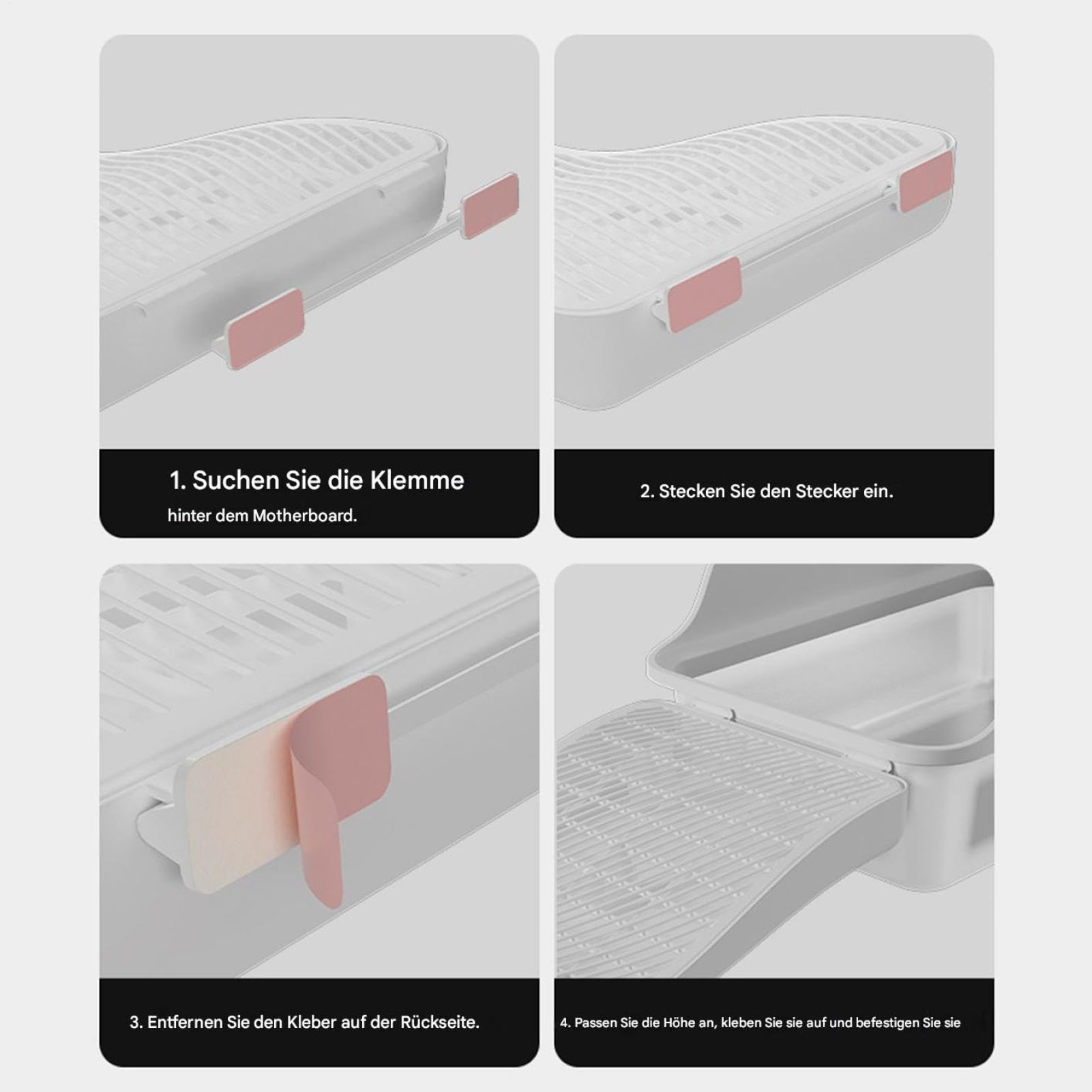 Rampa per lettiera per gatti, gradino regolabile in altezza, funzione di | cattura con design compatto, accessorio professionale per animali domestici per balcone, terrazza, attrezzatura moderna con
