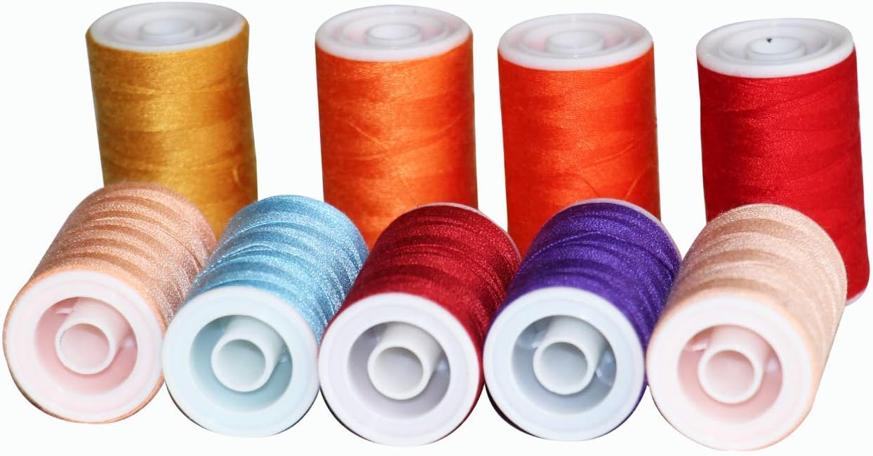 Sewing Threads Kits 30 Colors Polyester 200 Yards Per Spools for Hand & Machine Sewing : Arts, Crafts & Sewing
