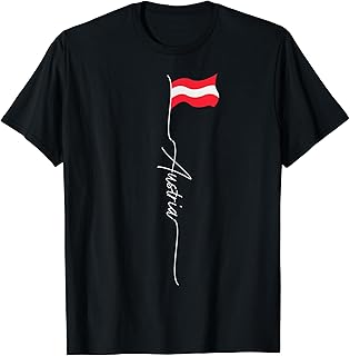 Austria, Austrian Flag pole, Austria patriotic vintage T-Shirt