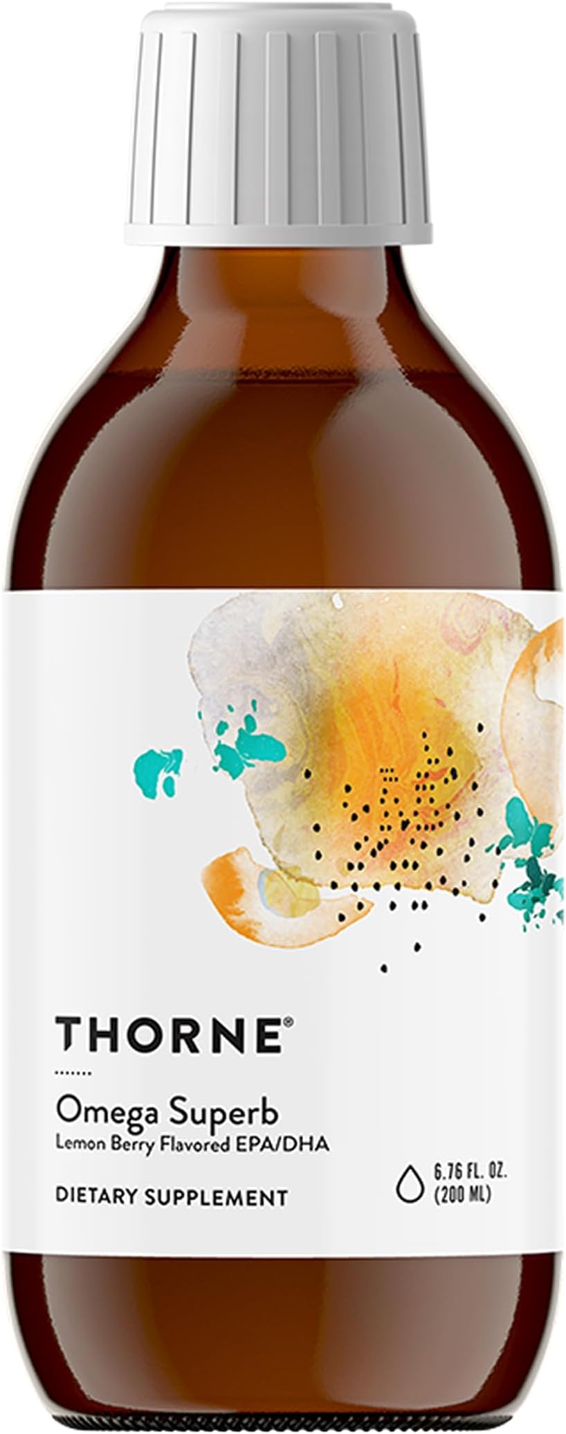 Omega Superb - Fish Oil Liquid Supplement with EPA & DHA - Supports Brain, Skin, Joint & Heart Health* - Lemon Berry - Third-Party Certified - Gluten, Dairy & Soy-Free - 40 Servings