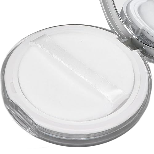 Miniatura 9 de Caja de polvo vacía de 0.11 onzas, recargable, suelto, portátil, para maquillaje, contenedor con soporte para soplo, espejo delgado compacto y tamiz