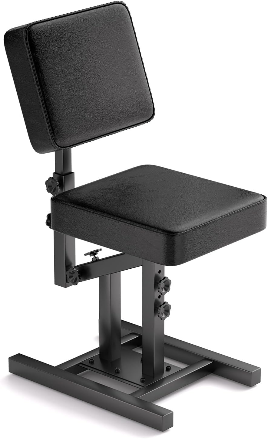 Tattoo Chair Portable Massage Chairs for Artist High-Density Sponge Height Adjustable Spa Salon Folding Massage Chair Tattoo Equipment with Armrest Stand,Black