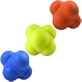 AIRLAXER Reaction Ball,Reflex Ball for Hand Eye Coordination Training,2.83 inch,Pack of 3-Orange,Blue,Yellow.
