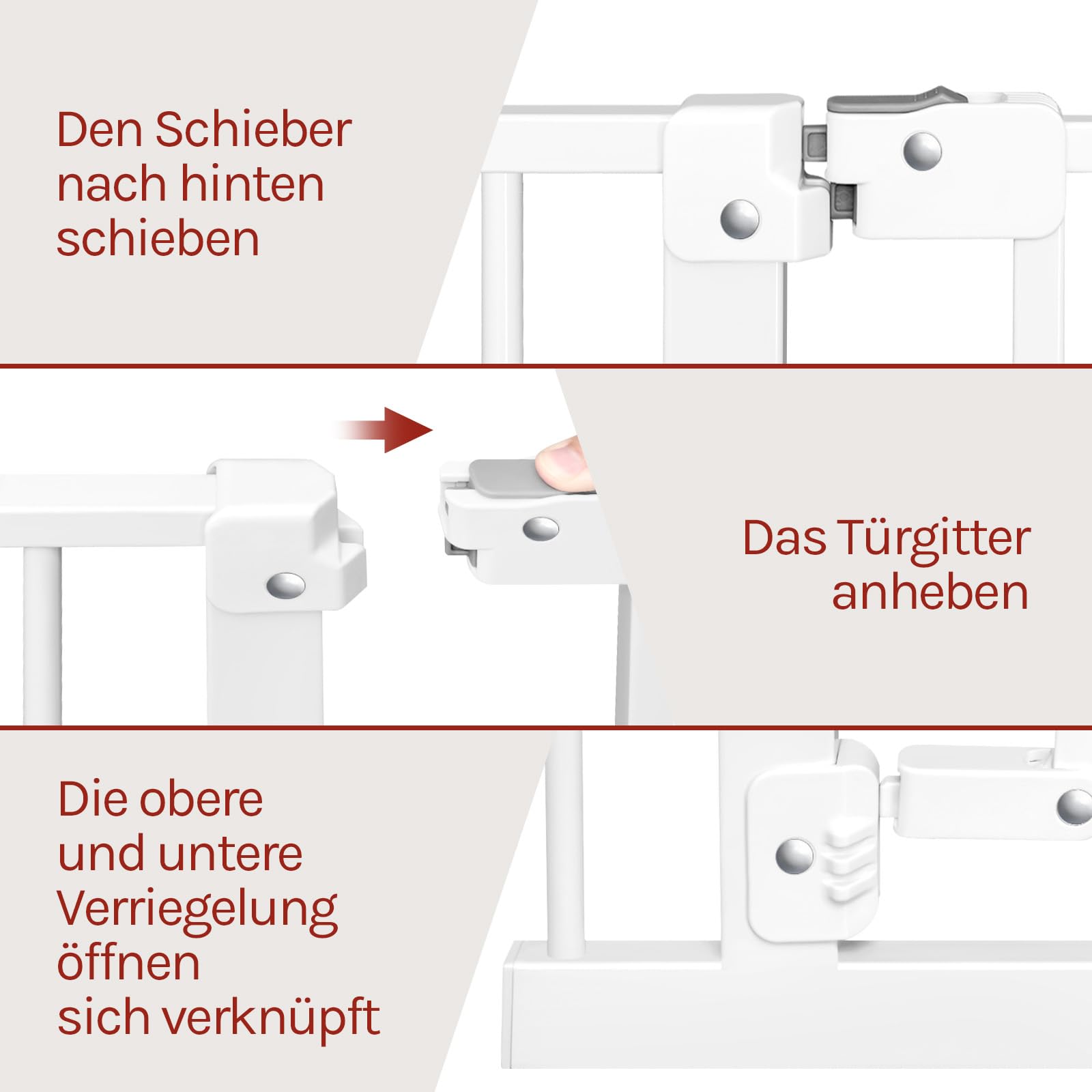 WOLTU Verlängerung für Tür- und Treppenschutzgitter | Metall Erweiterung ohne Bohren | Zubehör für Kinderschutzgitter | 13 cm, Weiß