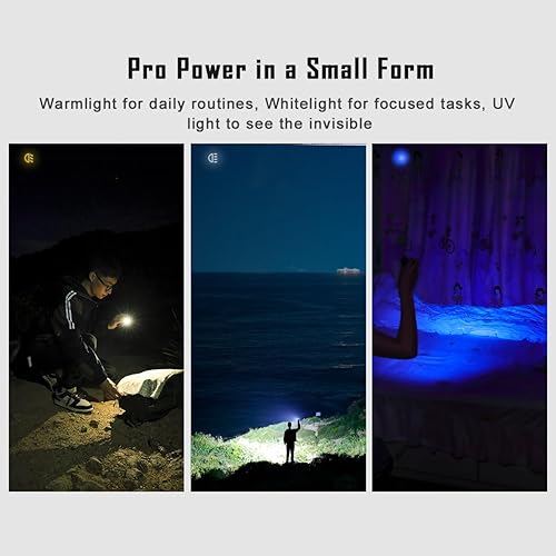 Miniatura 4 de IMALENT GR36 EDC - Linterna con clip, recargable de 2800 lúmenes con luz triple tipo C, luz flash de bolsillo para leer, ciclismo, exterior o