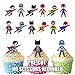 Vorgeschnittene Superhelden Gruppe Party Packung - Essbare Cupcake Topper / Kuchendekorationen (36 Stück)