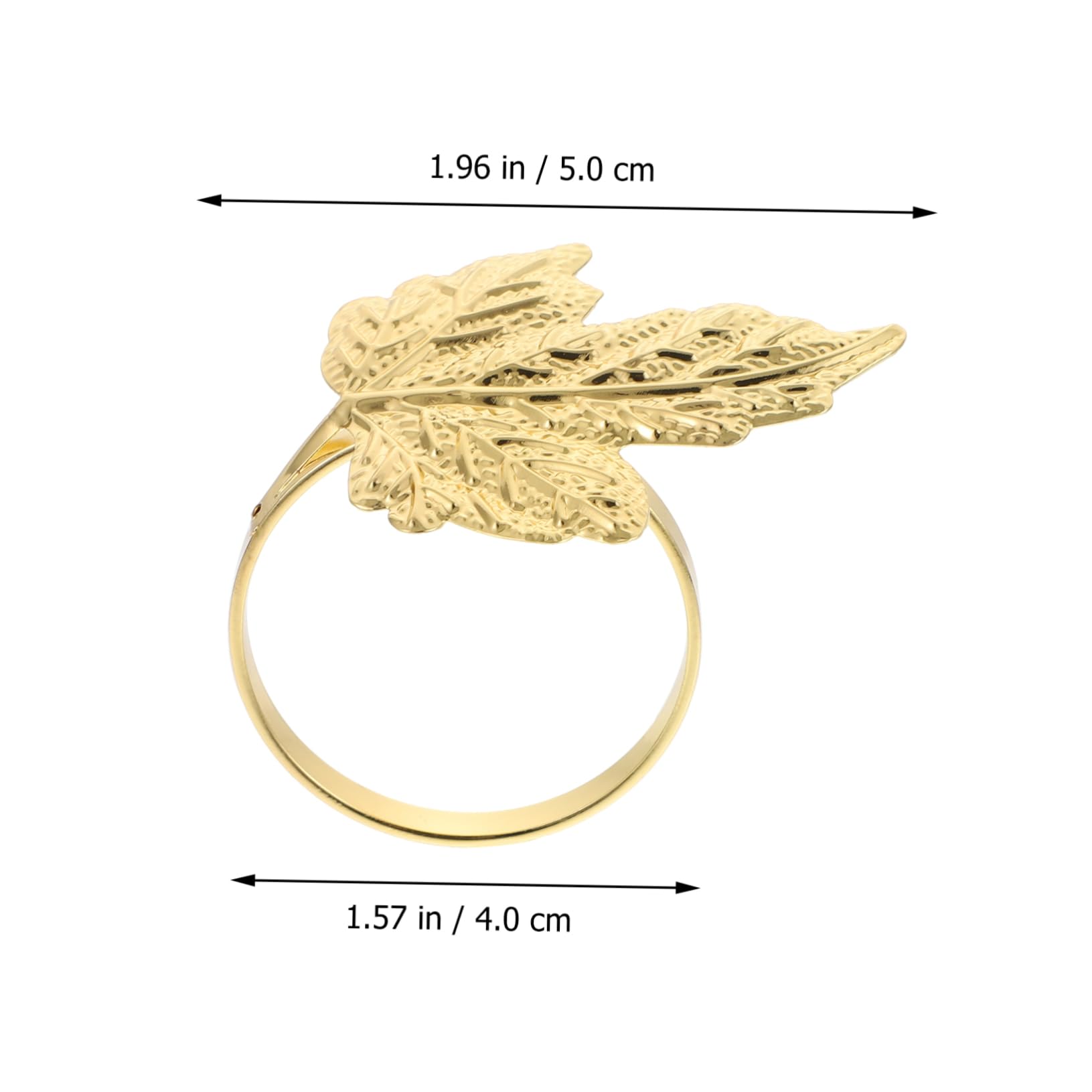 ABOOFAN 18stücke Teiliges Serviettenringe Blattdesign Tischdekoration Für Hochzeiten Und Dinnerpartys Goldene Napkin Buckles Für Stilvolles