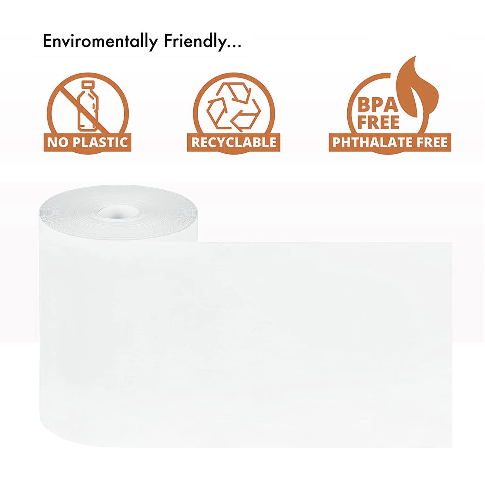 Rollos De Papel Térmico Para PDQ - 100 Rollos De 57mm X 15m, Sin BPA, Compatibles Con Terminales De Tarjeta