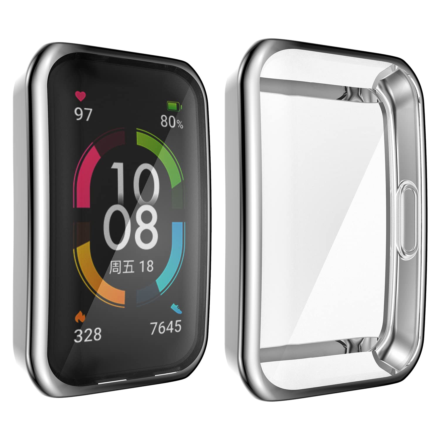 Msm-case [2 Pezzi Compatibile con Custodia Protettiva Honor Band 6