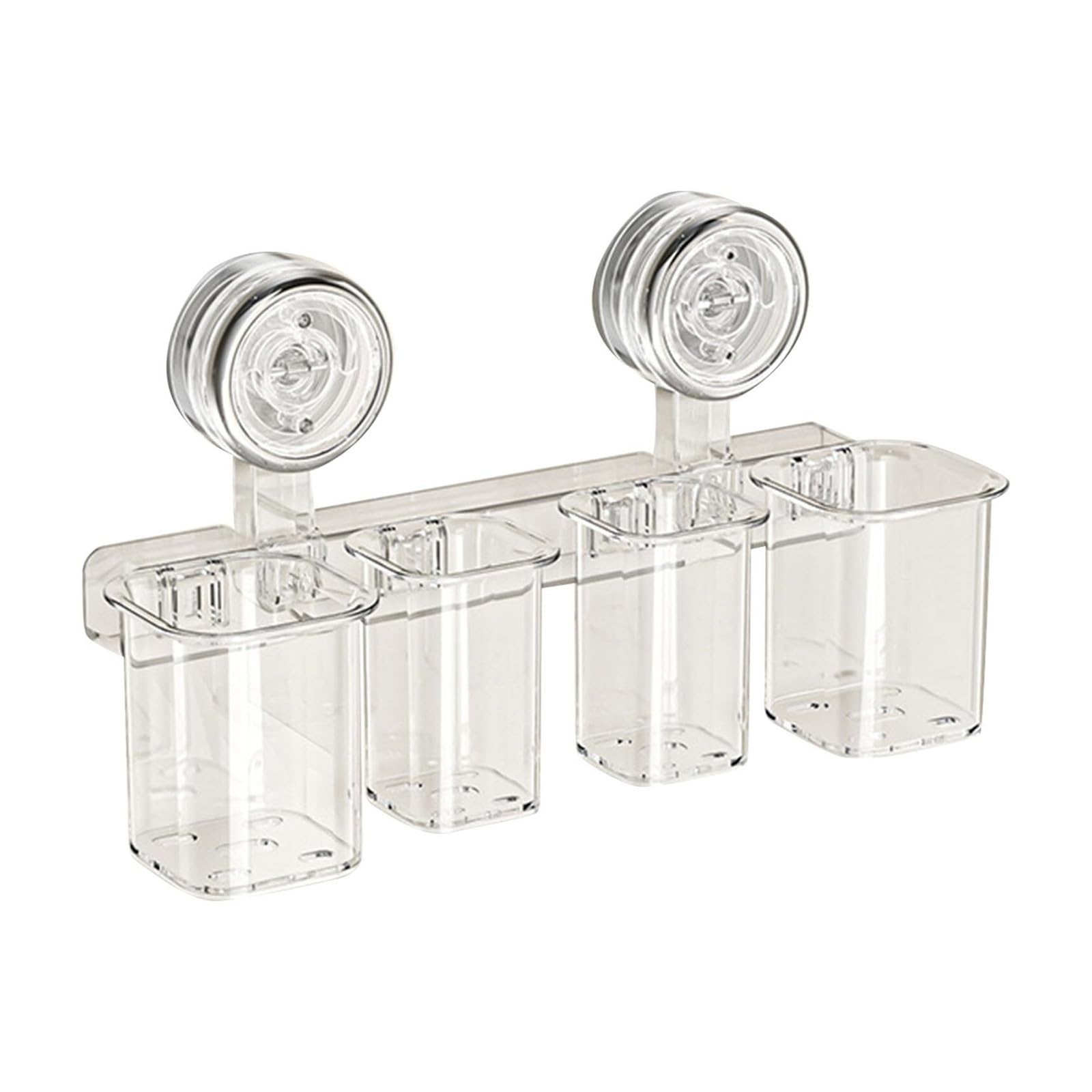 Toothbrush Holder Space Storage Toothbrush Holder Heavy Duty Suction Cup Solution Reusable Mouthwash Cup(L)