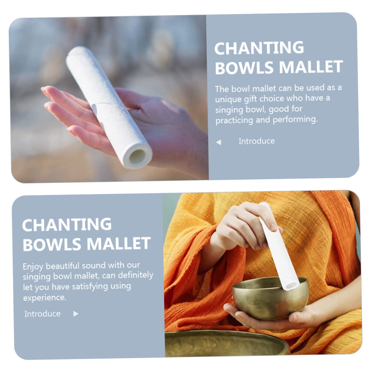 GALPADA Crystal Singing Bowl Mallet Striker for Relaxing Tones Durable Accessory for Sound Bowls Easy to Use Musical Instrument for Meditation and Relief