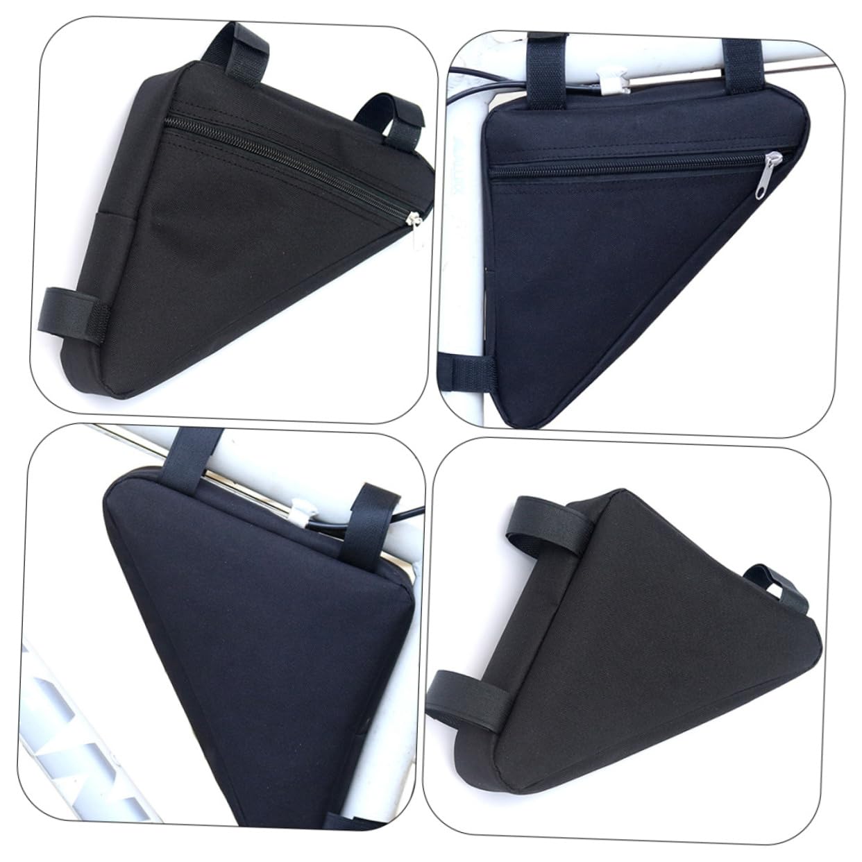 MUSISALY Portable Bike Bag for Bicycles Multi Function Tool Pouch Bike Frame Storage Convenient Cycling Accessory for Mountain and Road Bikes Durable Design